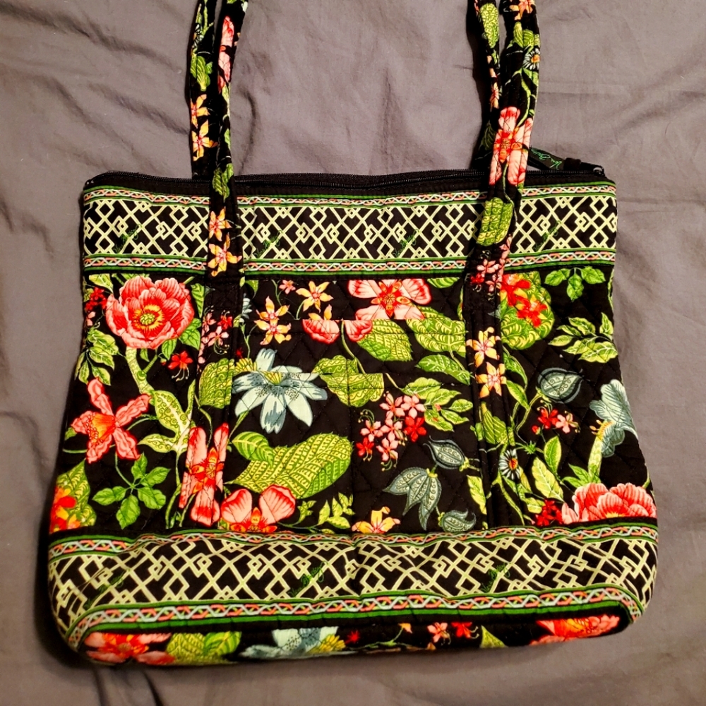 Vera Bradley Botanical Tote EUC